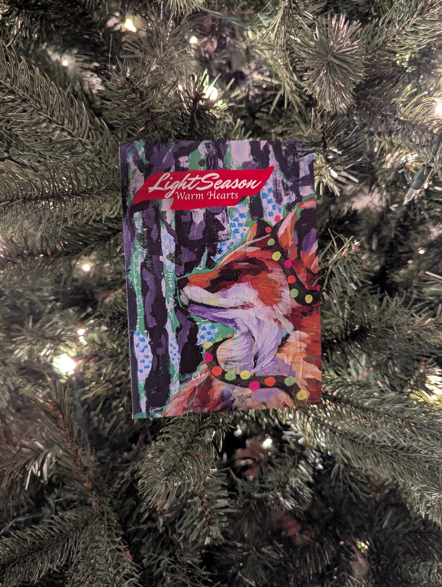 Greeting Card: Light Season, Warm Hearts